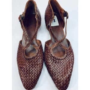 Cole Haan Brown Leather Flats Sandals Size 8.5